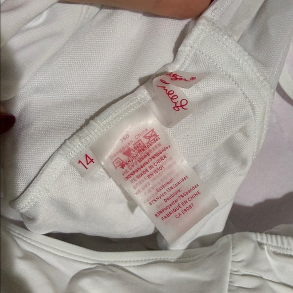 Lilly Pulitzer Elegant White Halter One Piece resort white 14 - Picture 8 of 10